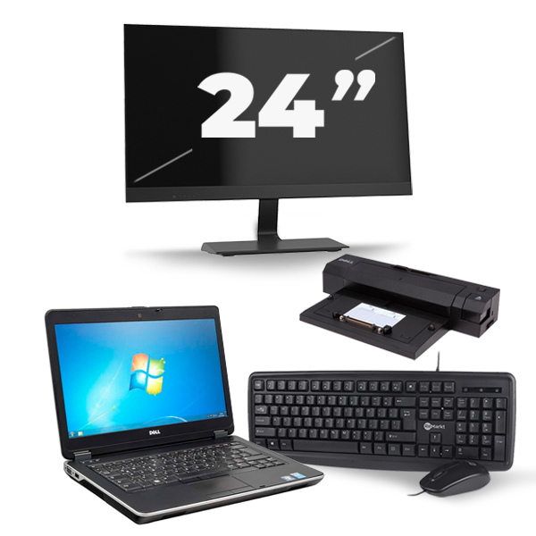 Dell Latitude E6440 - Intel Core i7-4e Generatie - 14 inch - 8GB RAM - 256GB SSD - Windows 11 + 1x 24 inch Monitor