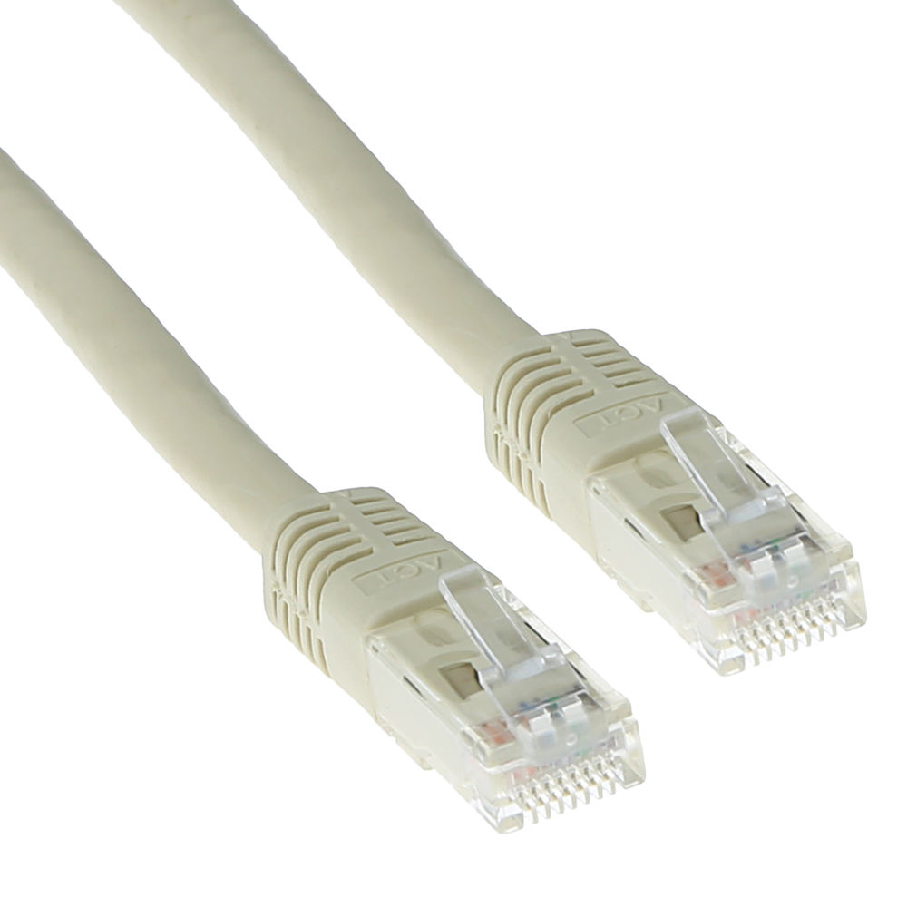 ACT IB6425 U/UTP CAT5E Patchkabel Ivoor - 25 meter