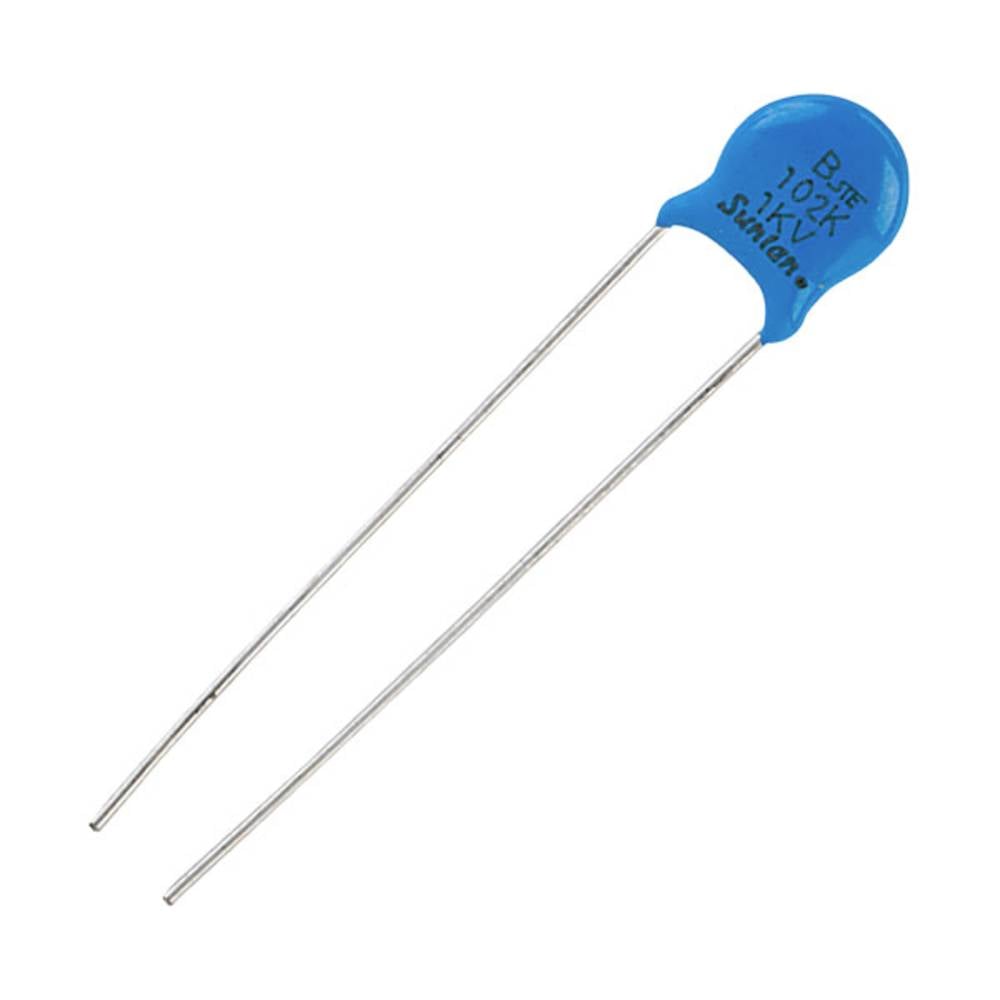 Suntan TS16003A102KSBPB0R Keramische condensator 1 nF 1000 V 10 % (l x b) 4 mm x 6 mm 1 stuk(s)