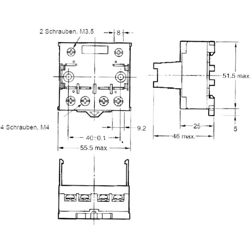 Omron P7LF-06 Relaissocket Geschikt voor serie:  serie G7L (l x b x h) 55.5 x 56.5 x 35.2 mm 1 stuk(s)