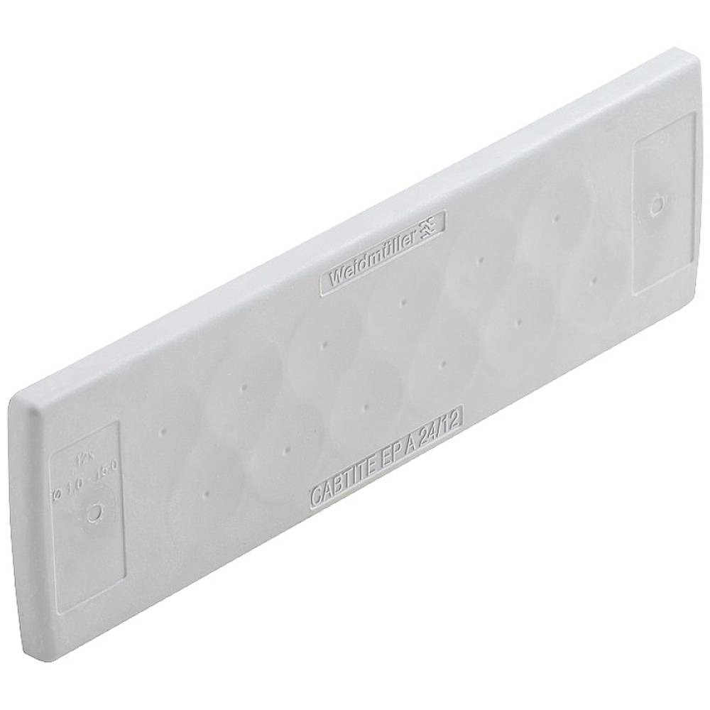 Weidmüller CABTITE EP A 24/12 GY Kabeldoorvoeringsplaat Plaatdikte (max.): 2.5 mm Thermoplast Grijs 10 stuk(s)