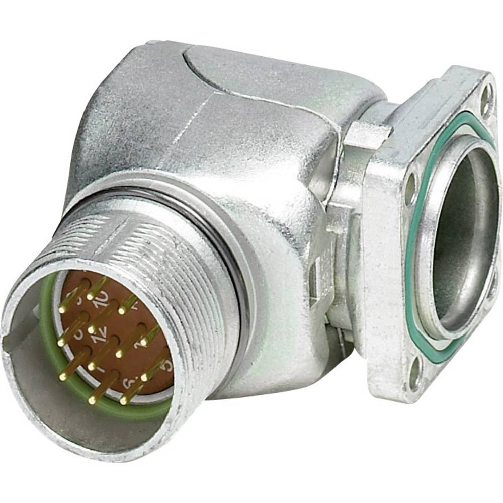 Phoenix Contact M23 Apparaatconnector. gebogen. draaibaar 1607257 RF-12P2N8AAD00 Zilver  Inhoud: 1 stuk(s)