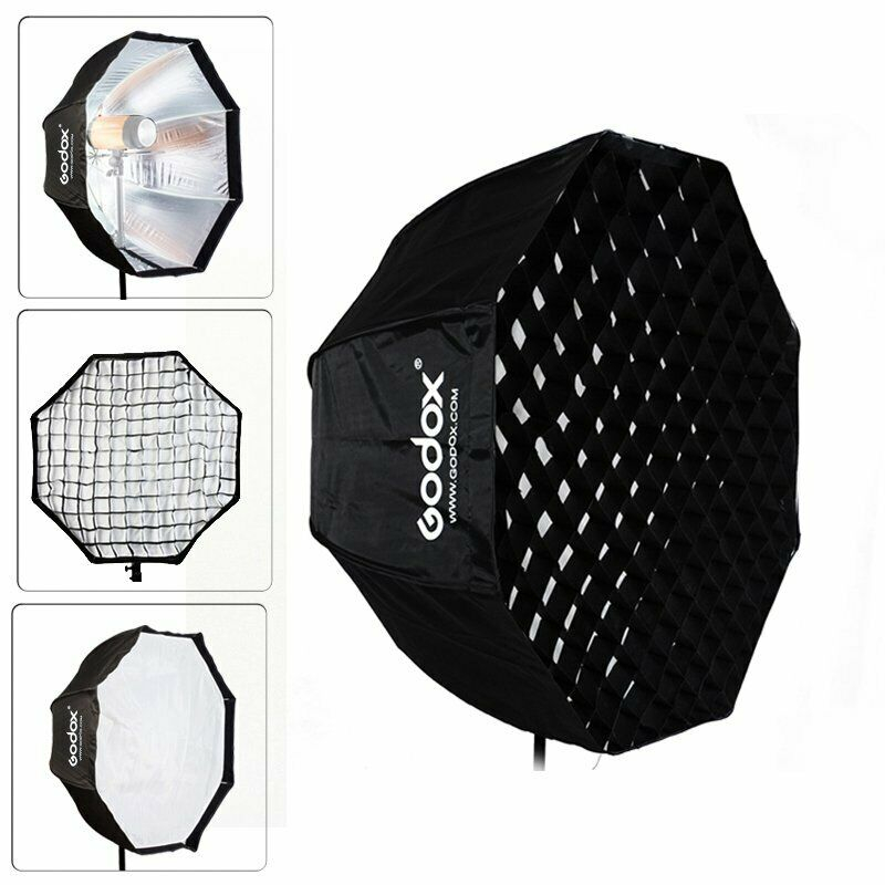 Godox Softbox met paraplu aansluiting 120cm+ grid