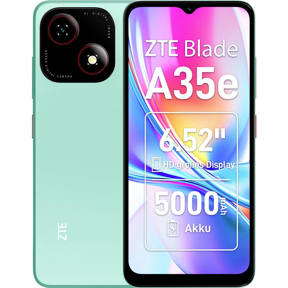 ZTE Blade A35e Smartphone 64 GB 16.6 cm (6.52 inch) Energielabel D (A - G) Zilver Android 14 Dual-SIM