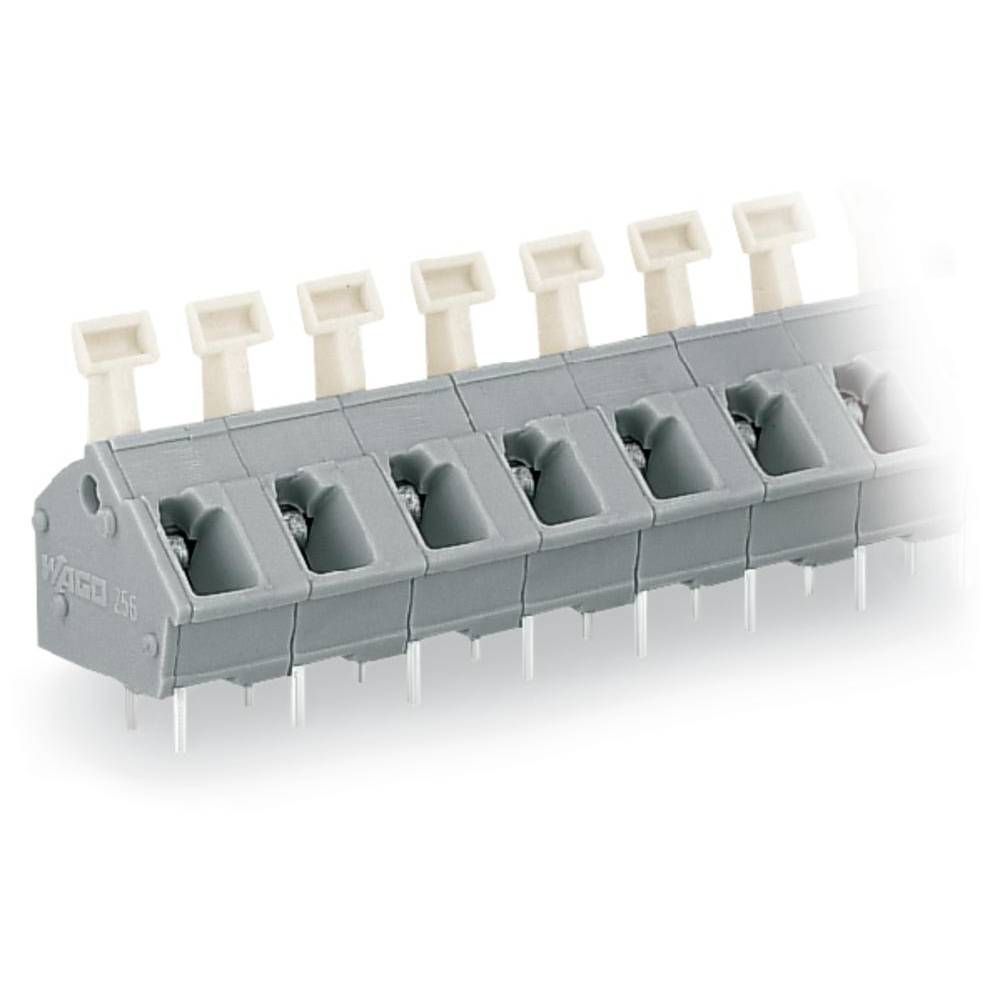 WAGO 256-524 Veerkrachtklemblok 2.50 mm² Aantal polen 24 Grijs 20 stuk(s)