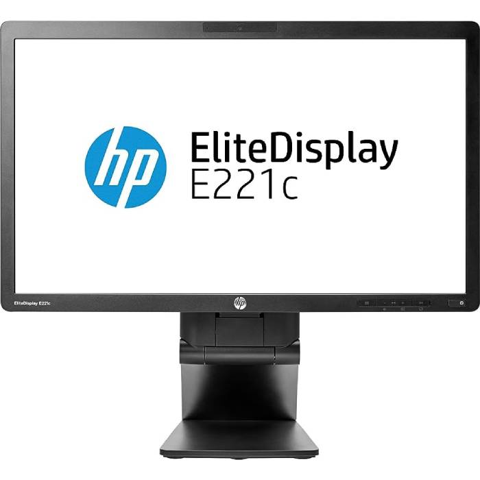 HP EliteDisplay E221c - 22 inch - 1920x1080 - DP - DVI - VGA - Zwart