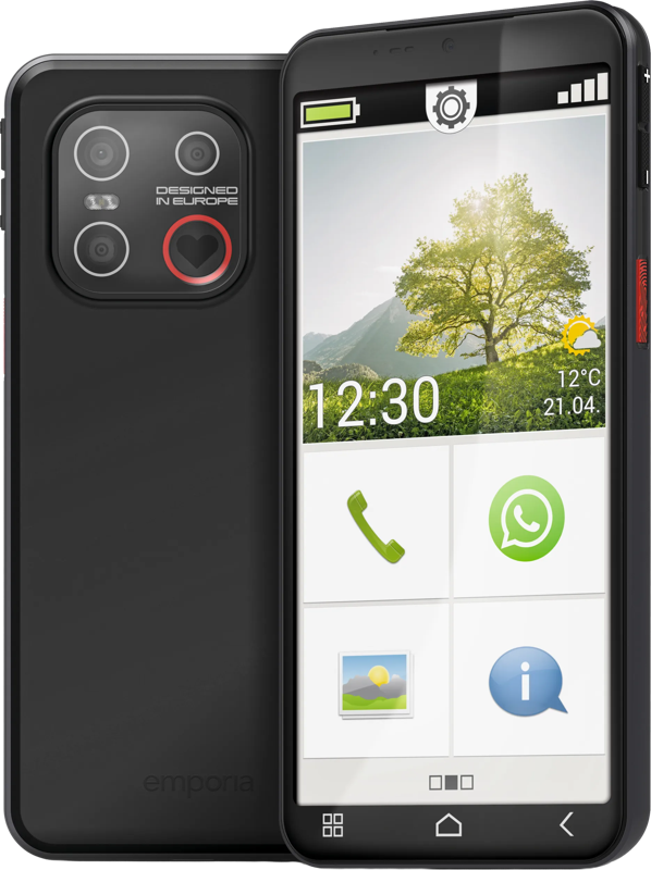 Emporia SMART.7lite Zwart 4G