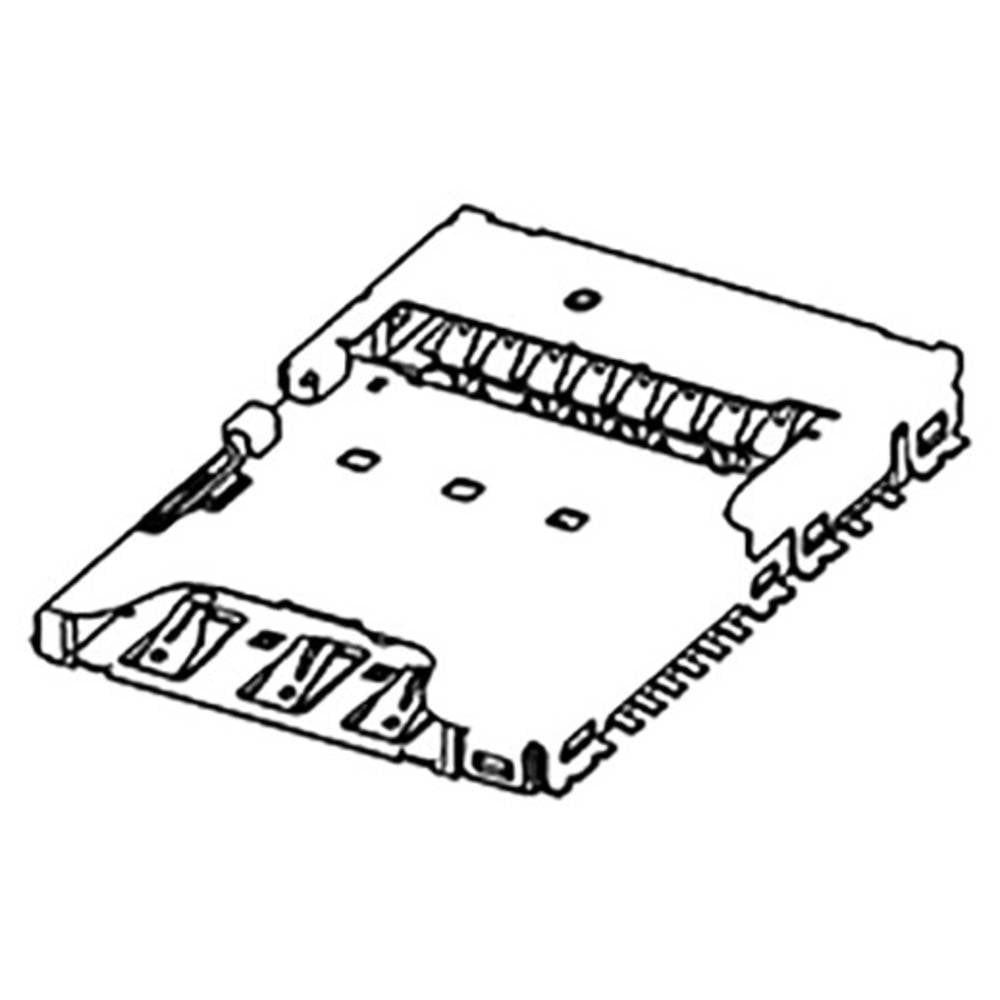 Molex 104239-1430 Kaartlezer Totaal aantal polen: 14 Rastermaat: 1.1 mm, 2.54 mm Inhoud: 1 stuk(s) Tape on Mini reel