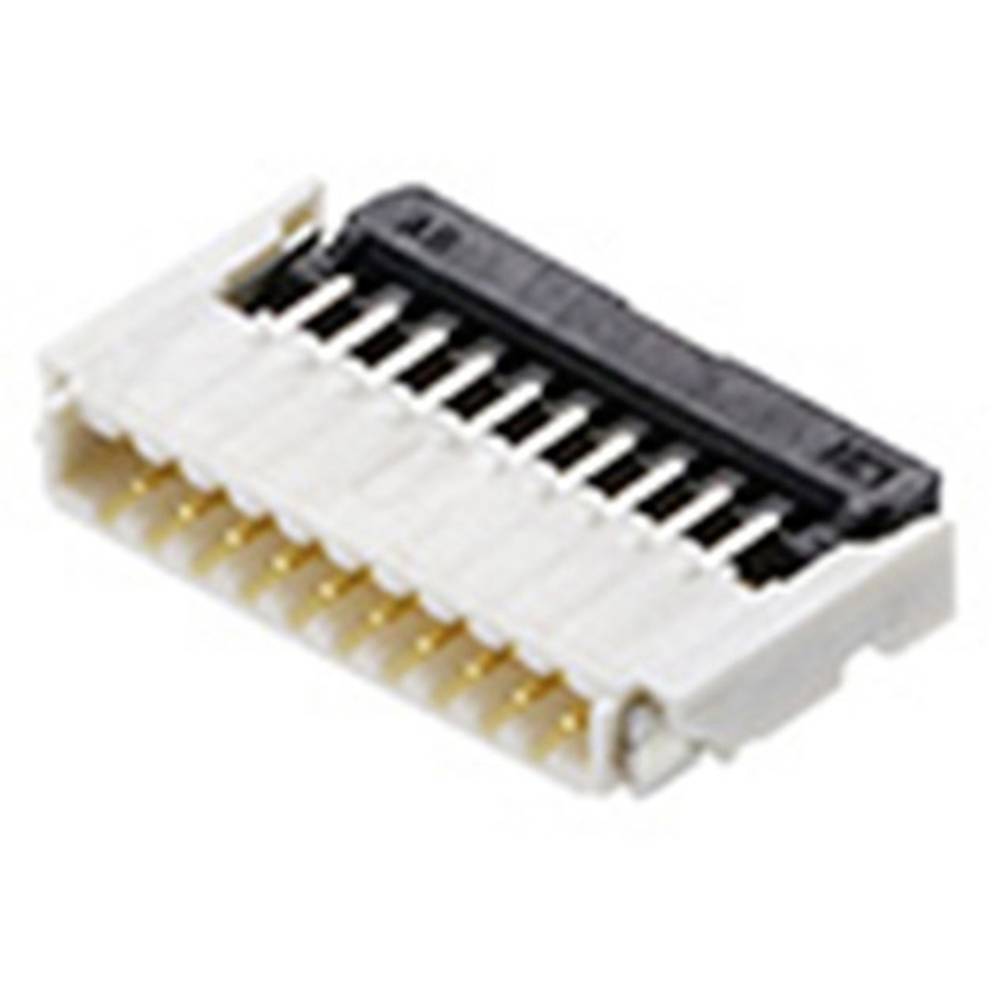 Molex 503480-1400 FFC/FPC-aansluiting Totaal aantal polen: 14 Rastermaat: 0.5 mm Inhoud: 1 stuk(s) Tape on Mini reel