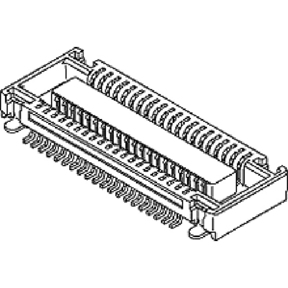 Molex 54363-0489 Mezzanineconnector Totaal aantal polen: 40 Rastermaat: 0.5 mm Inhoud: 1 stuk(s) Tape on Mini reel