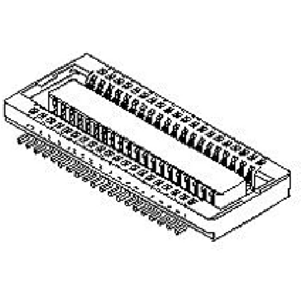 Molex 54722-0204 Mezzanineconnector Totaal aantal polen: 20 Rastermaat: 0.5 mm Inhoud: 1 stuk(s) Tape on Mini reel
