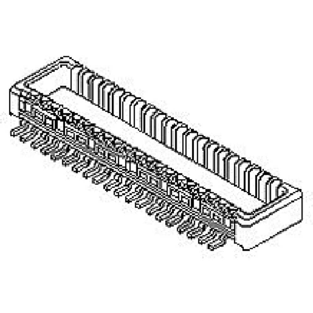 Molex 55560-0607 Mezzanineconnector Totaal aantal polen: 60 Rastermaat: 0.5 mm Inhoud: 1 stuk(s) Tape on Mini reel