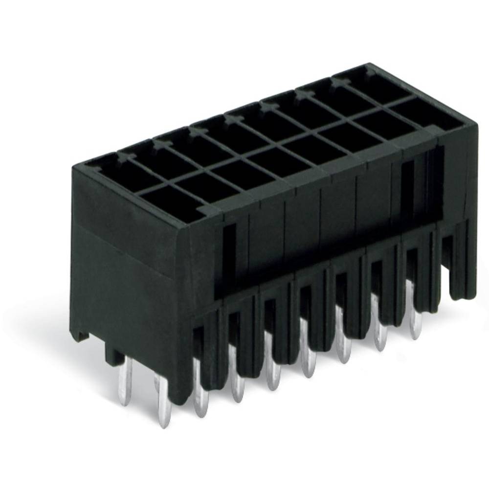 WAGO 713-1411 Male header (standaard) 1735 Totaal aantal polen: 22 Rastermaat: 3.50 mm Inhoud: 25 stuk(s)