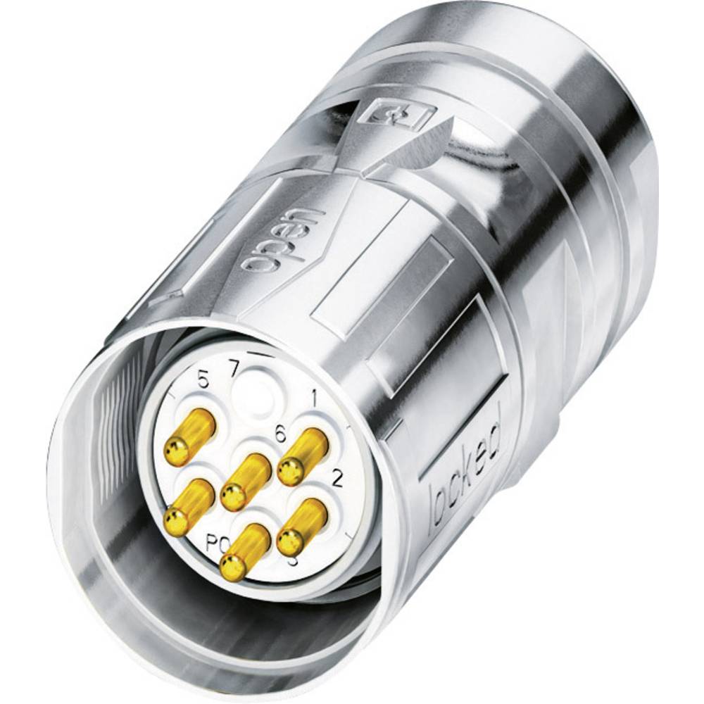 Phoenix Contact M23 kabelconnector 1619598 CA-07P1N8A80DNS Zilver  Inhoud: 1 stuk(s)