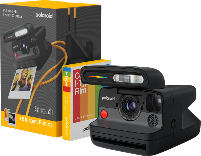 Polaroid Flip Zwart + Color Film (8 stuks)