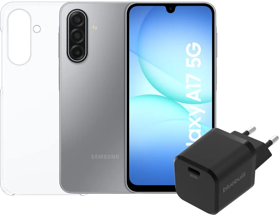 Samsung Galaxy A17 128GB Grijs 5G + Accessoirepakket