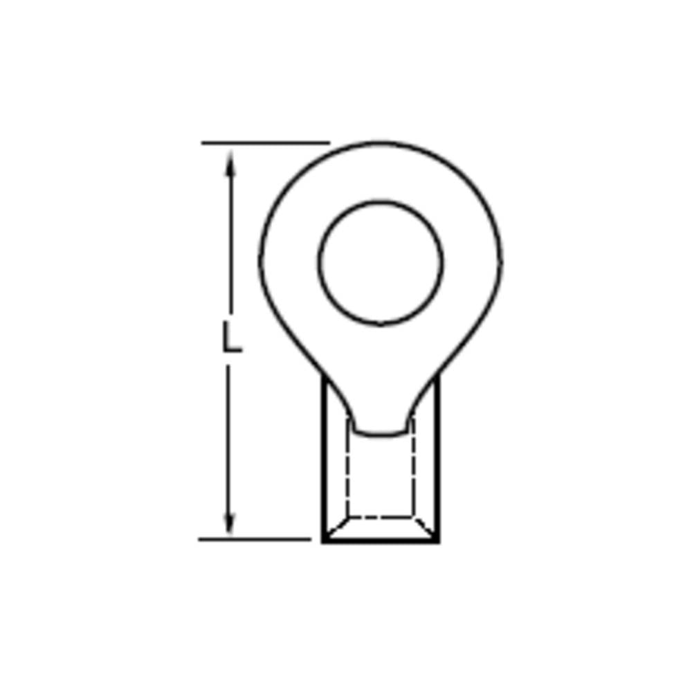 Molex 191930281 Ringkabelschoen 1 stuk(s) Bulk