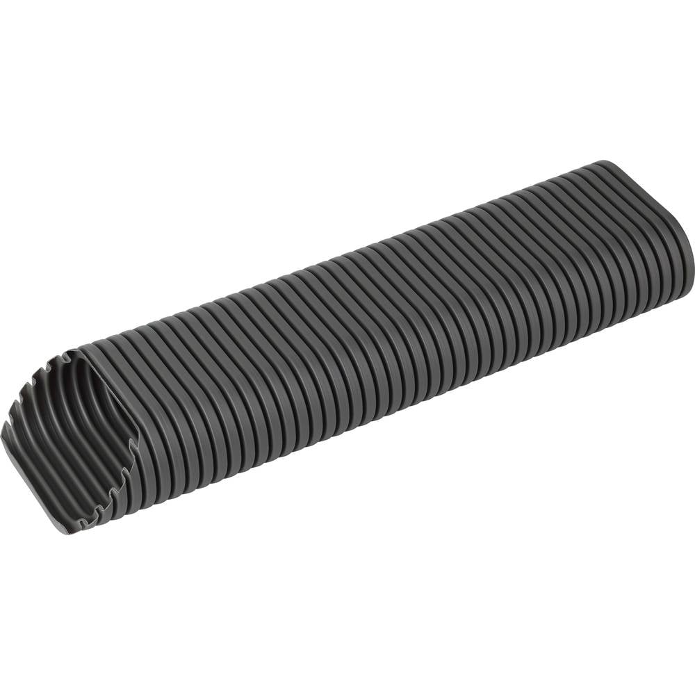 Fränkische Rohrwerke 29412092 MM-Rohr 2x 2m 92x50 Beschermslang (ribbelslang) Grijs 40 mm 4 m