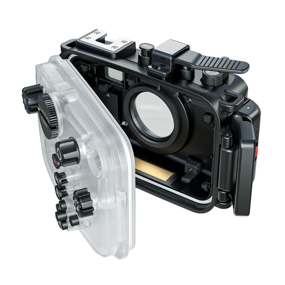 Andoer TG7 waterdichte camerabehuizing behuizing voor actiecamera onderwater 60 m/195 ft duiken beschermend