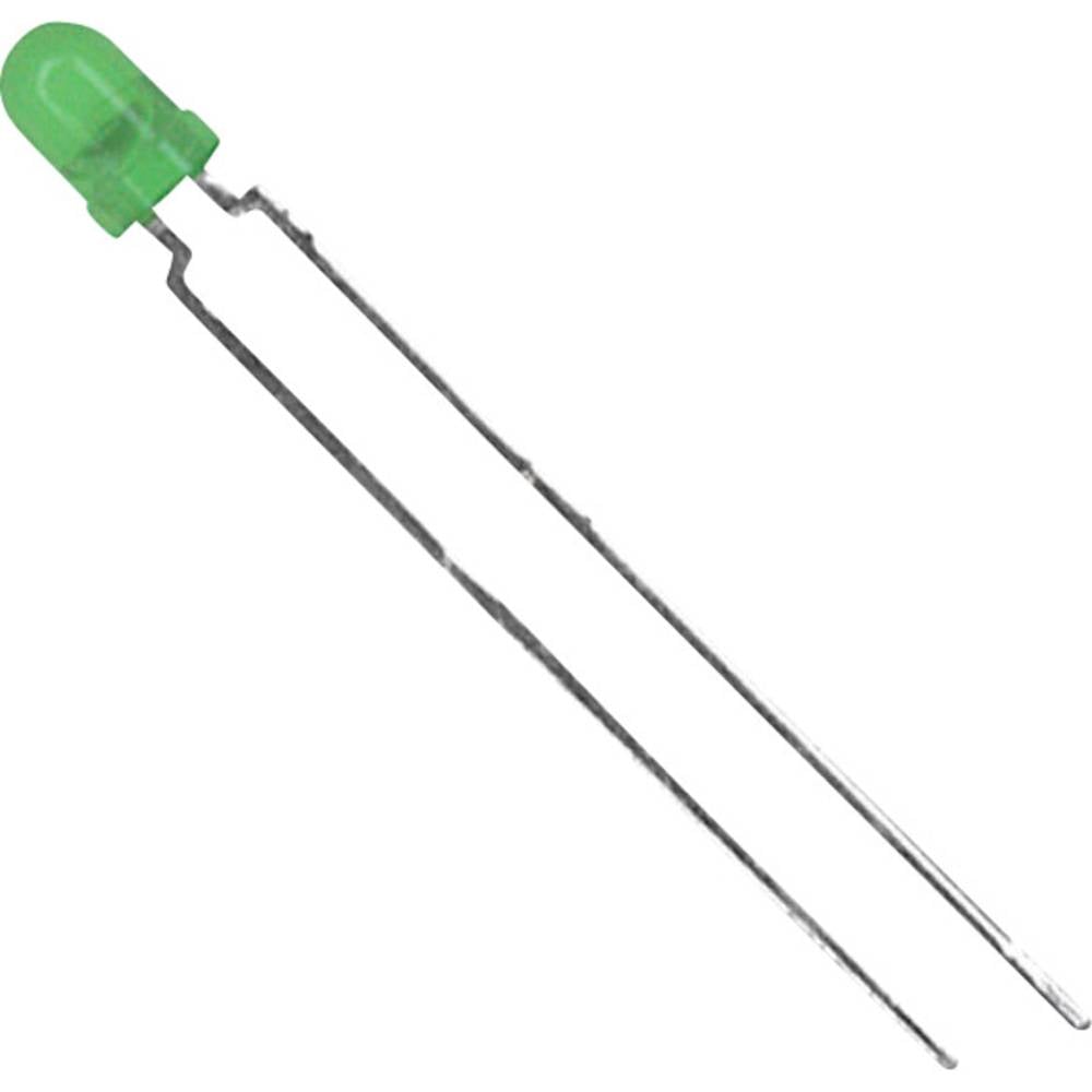 Vishay TLHG4400 Bedrade LED Groen Rond 3 mm 13 mcd 60 ° 30 mA 2.4 V