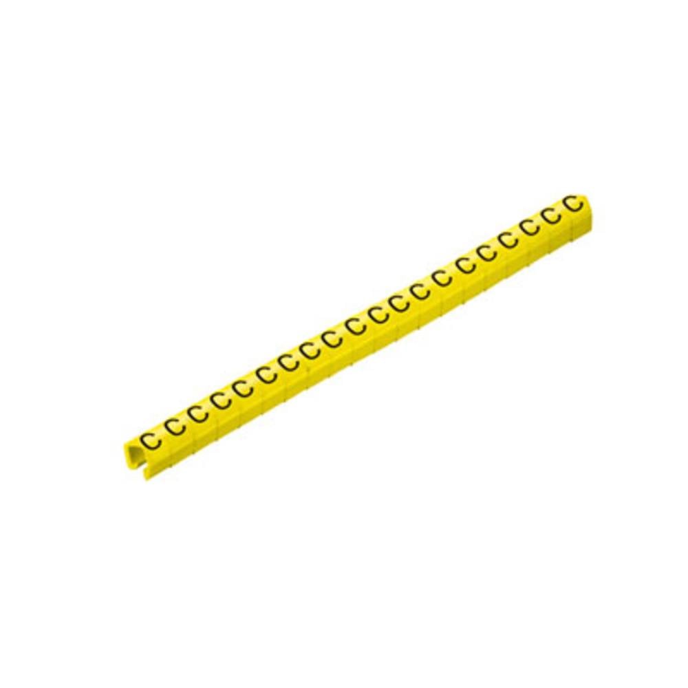Weidmüller CLI O 20-3 GE/SW G MP Markeerclip Opdruk G Buitendiameter 3 tot 4 mm 0648101649