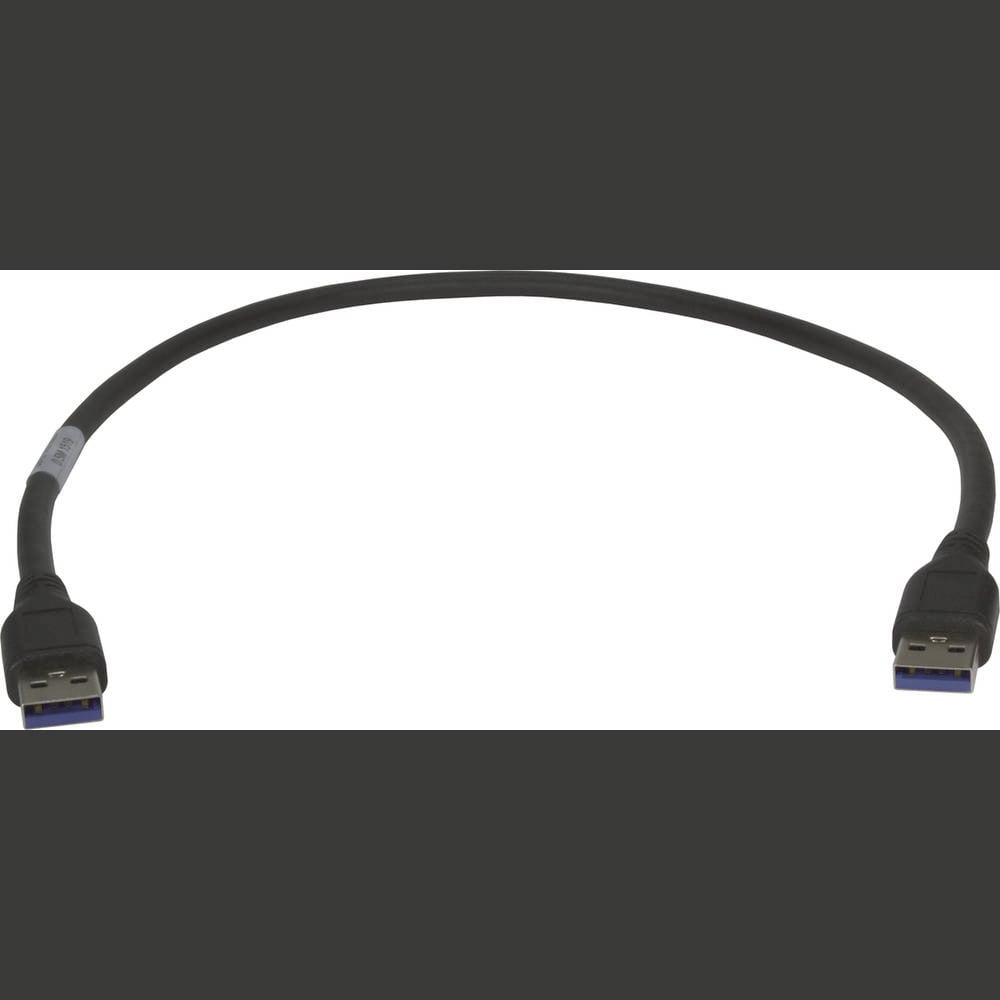 Harting USB-kabel USB-A stekker 0.50 m Zwart 09451452930