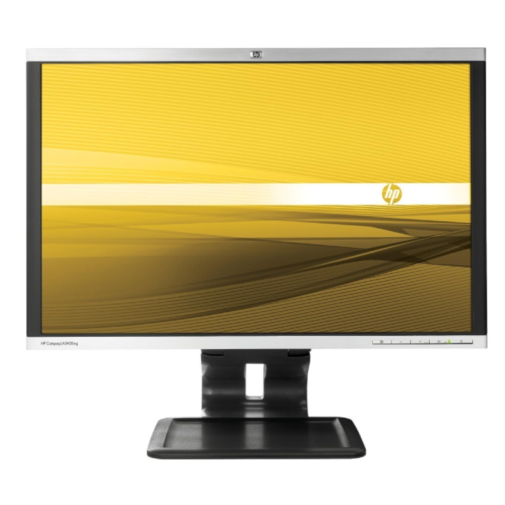 HP Compaq LA2405wg - 24 inch - 1920x1200 - DP - DVI - VGA - Grijs