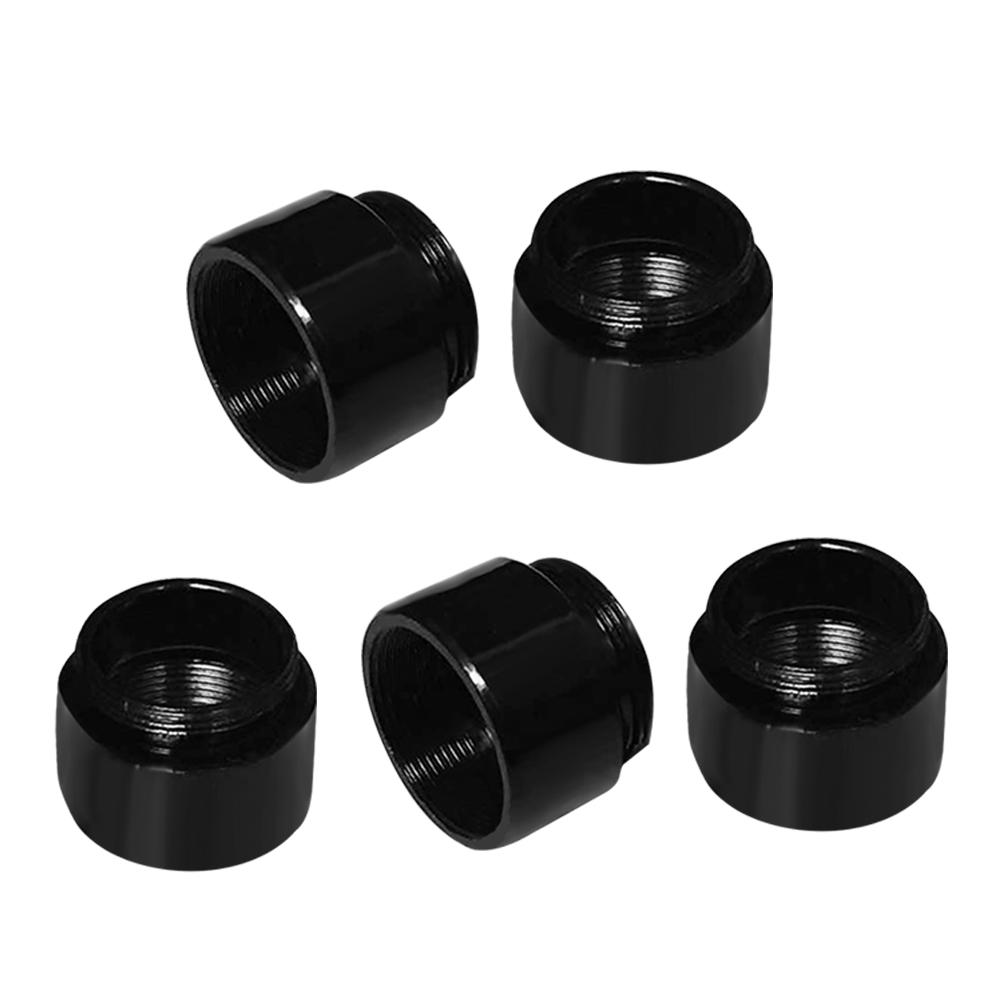 Andoer 2 stks/partij M12 Mount Draadverlenging Adapter Zinklegering Extender M12 Lens Mount Verlengring voor MTV Interface CCTV Lens en Video Beveiligingscamera 5pcs zwart