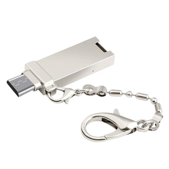 Sevier 3C 2 in 1  Card Reader Micro USB Type-C OTG Flash Drive Adapter Connector High Speed TF OTG Memory zilver