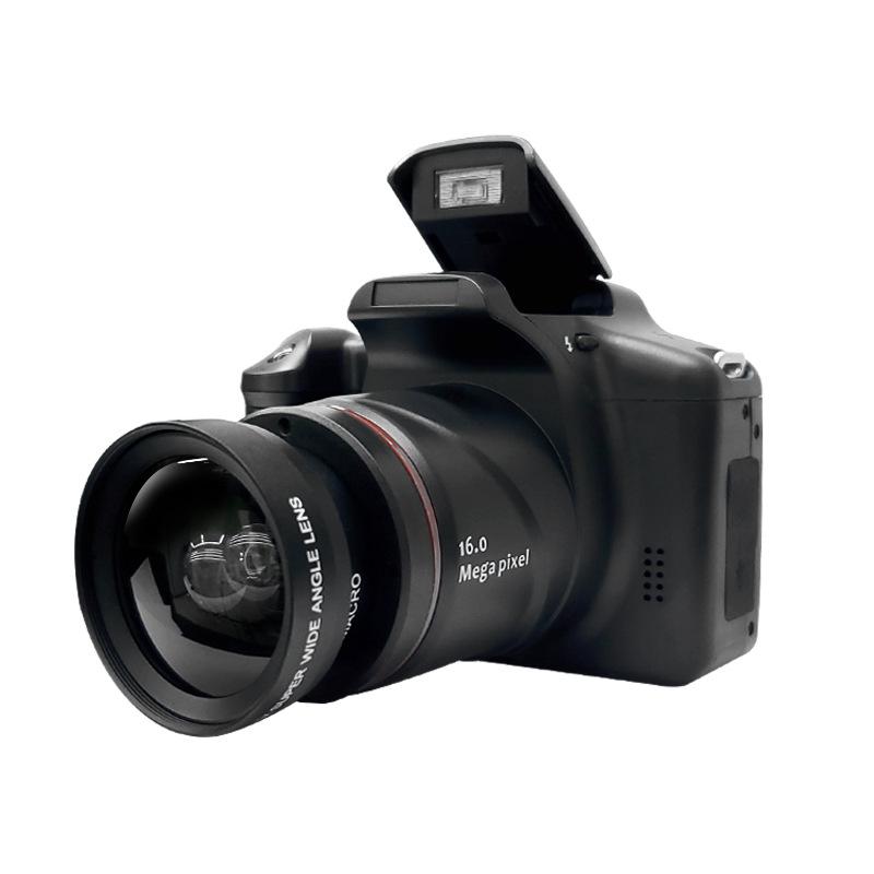 Essager Electronic Professionele Pografiecamera Slr Digitale Camcorder Draagbare Handheld 16x Digitale Zoom 16mp Hd Uitgang Selfie Camera zwart