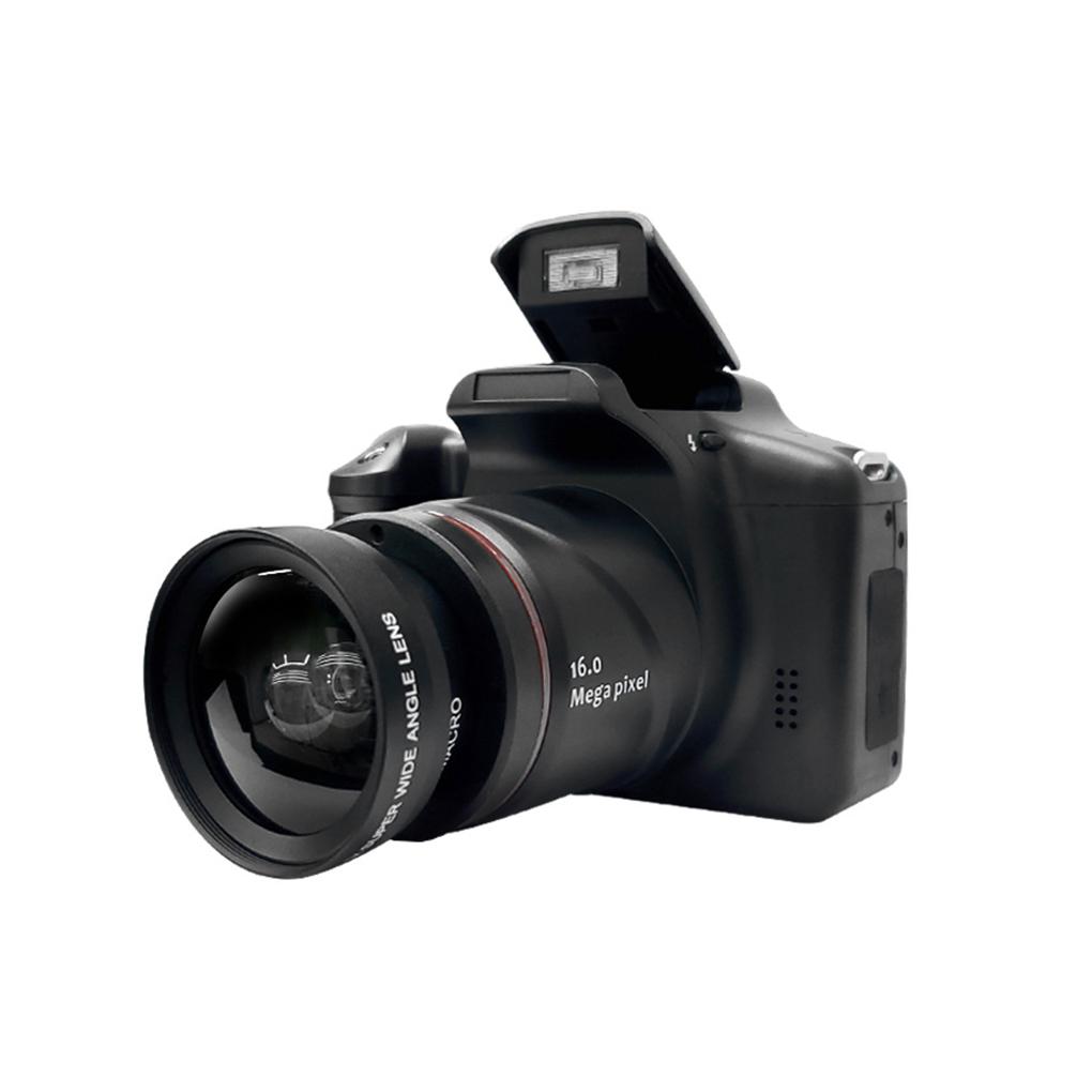 Essager Electronic Professionele Beginner Digitale Display Camera Wandelen Draagbare LCD Scherm Handheld Camcorder Camera's Po Schieten Hd Camcorder 32G zwart