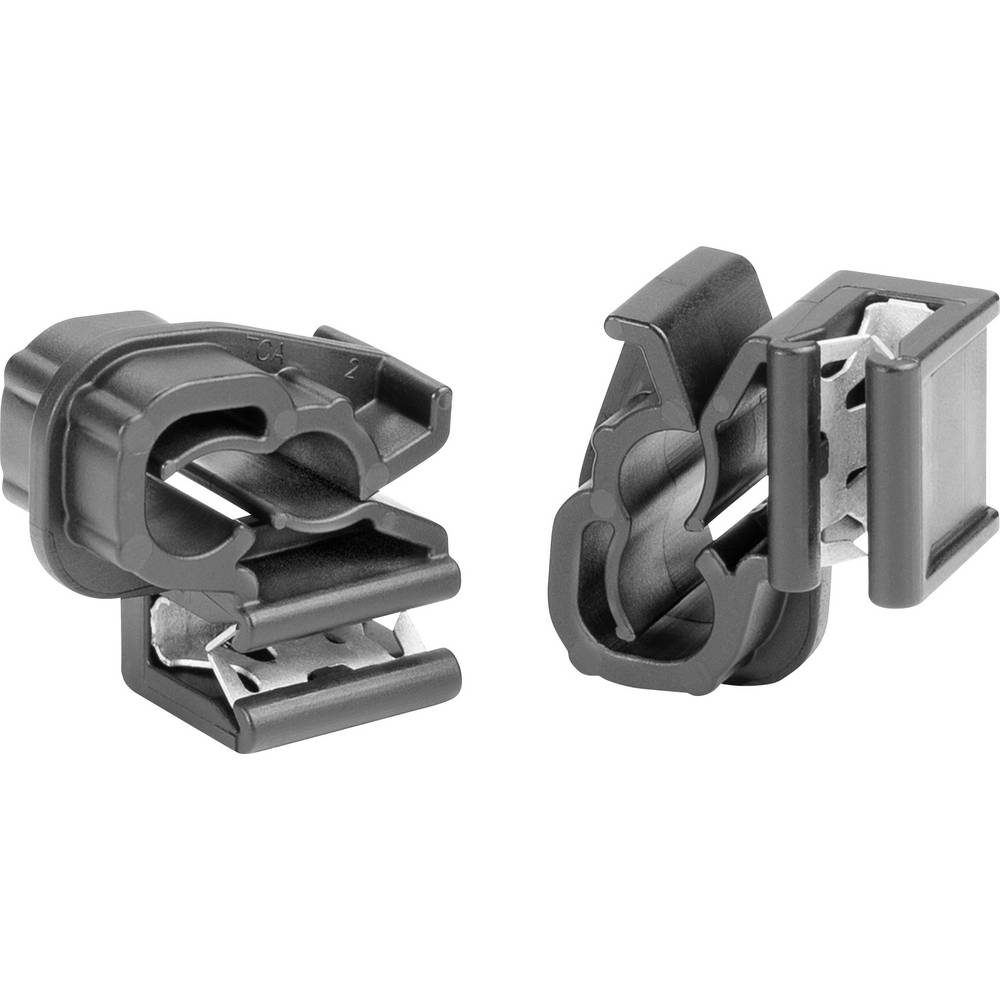 HellermannTyton EC1-3SVDHC6-7 Bevestigingsclip Insteekbaar 151-04529 Bundel-Ø (bereik) 5.8 tot 6.8 mm Zwart 1 stuk(s)