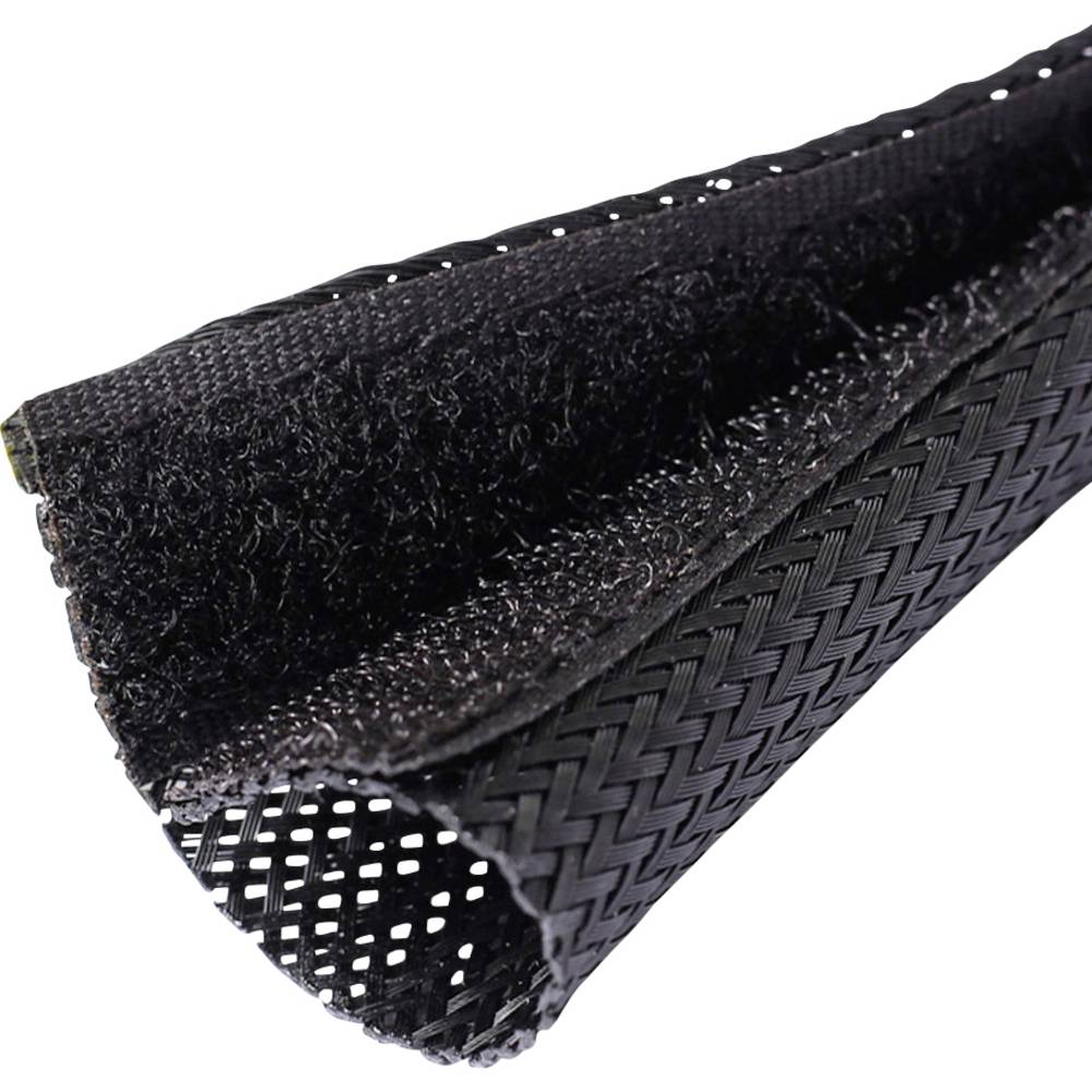 Quadrios 25CA483 25CA483 Gevlochten slang Zwart PET 33 tot 50 mm per meter