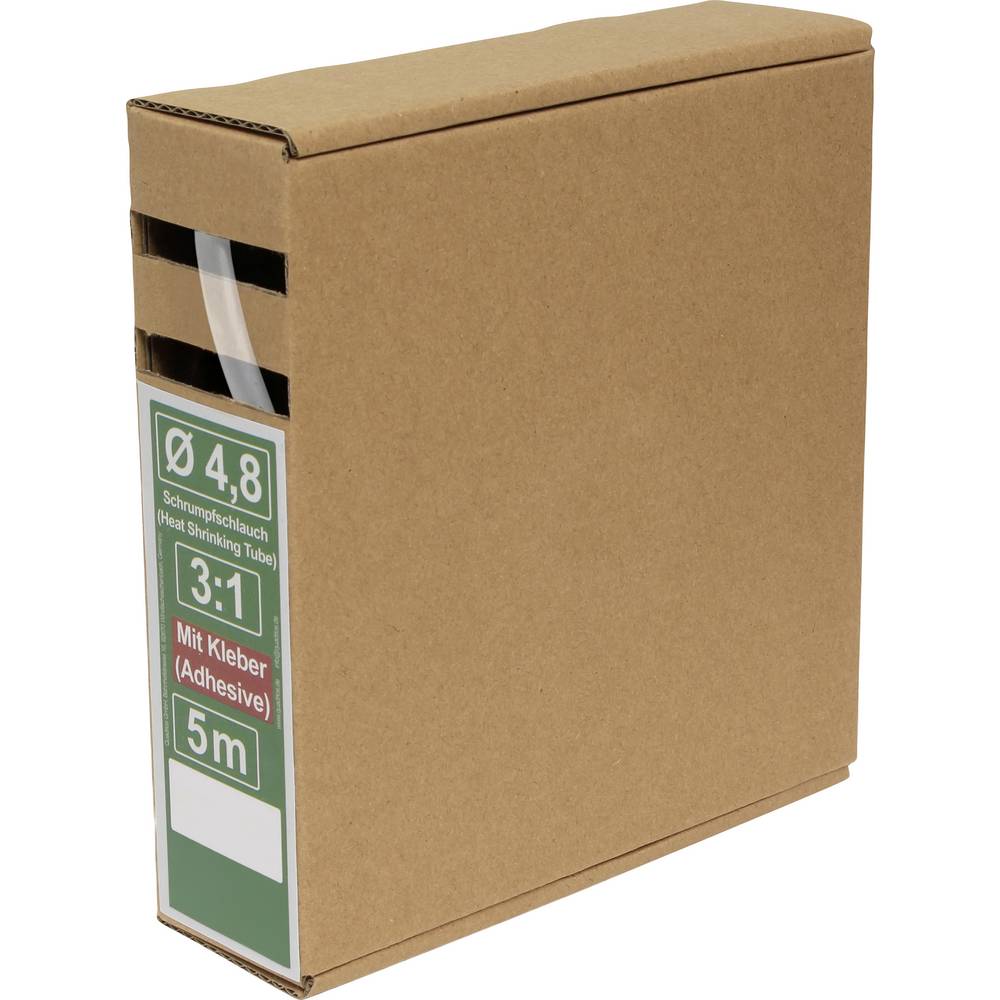 Quadrios 25CA499 Krimpkous met lijm Transparant Krimpverhouding:3:1 5 m