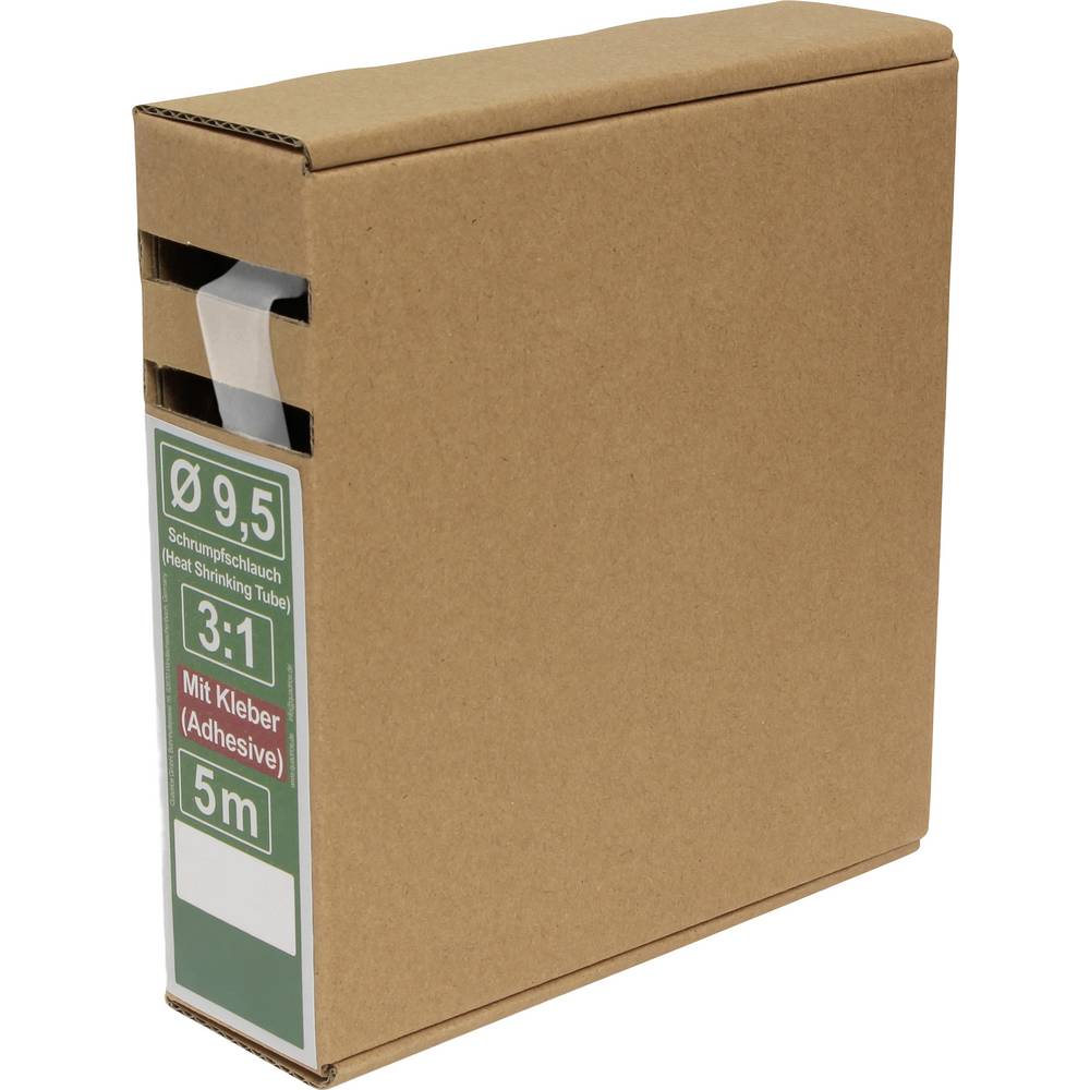 Quadrios 25CA502 Krimpkous met lijm Transparant Krimpverhouding:3:1 5 m
