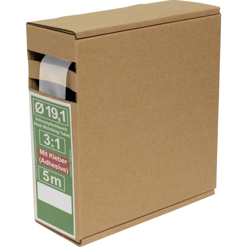 Quadrios 25CA505 Krimpkous met lijm Transparant Krimpverhouding:3:1 5 m