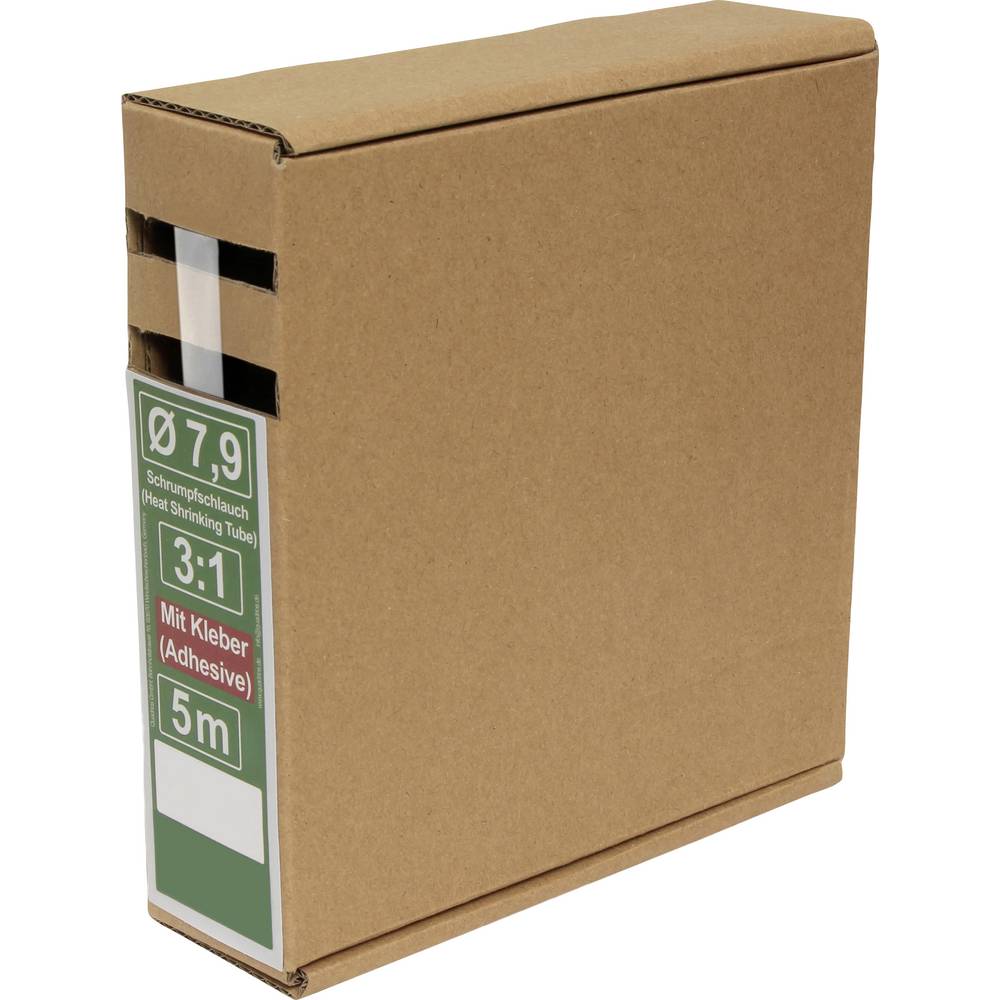 Quadrios 25CA501 Krimpkous met lijm Transparant Krimpverhouding:3:1 5 m