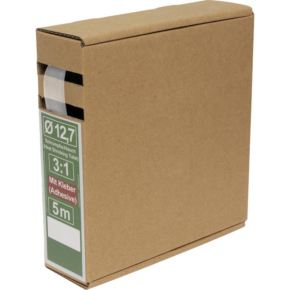 Quadrios 25CA503 Krimpkous met lijm Transparant Krimpverhouding:3:1 5 m