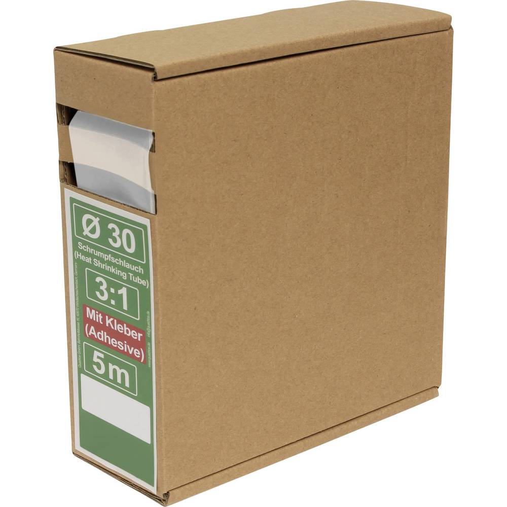 Quadrios 25CA507 Krimpkous met lijm Transparant Krimpverhouding:3:1 5 m