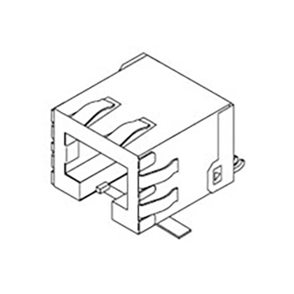 Molex Cat 5-7 Mod Jack/Plu 855437002 Bus Zwart 1 stuk(s)