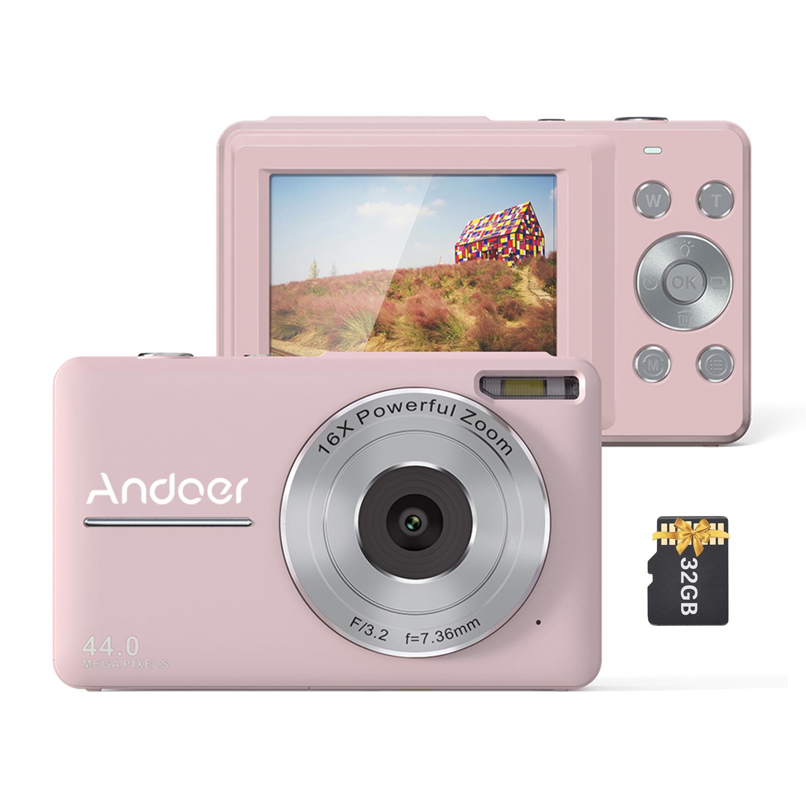 Andoer Draagbare 1080P Digitale Camera Video Camcorder 44MP Autofocus 2.5 IPS Scherm 16X Digitaal
