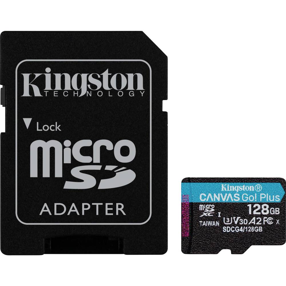 Kingston Canvas Go! Plus microSDXC-kaart 128 GB Class 10 UHS-I