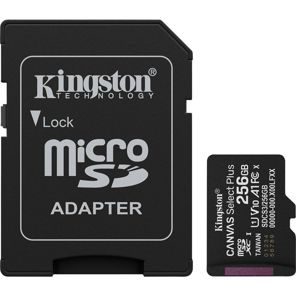 Kingston Canvas Select Plus microSDXC-kaart 256 GB Class 10 UHS-I