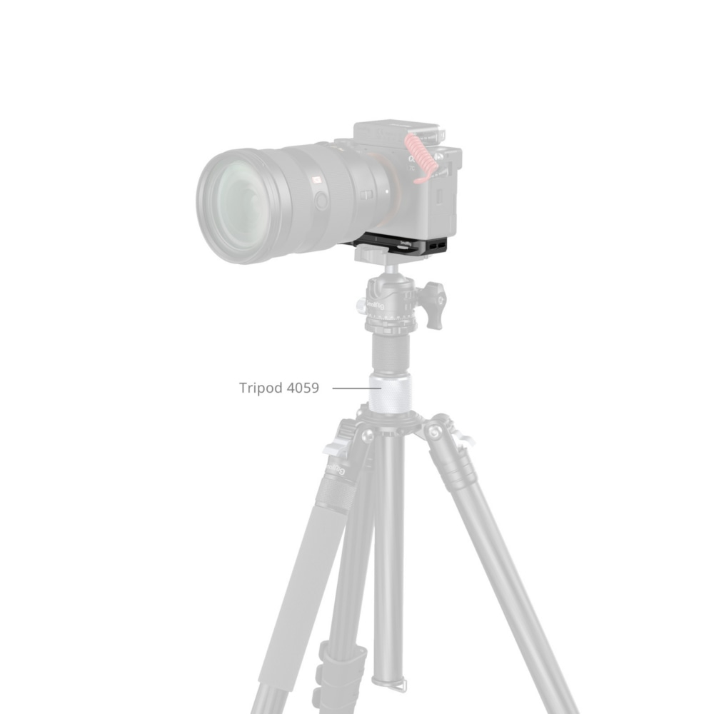 SmallRig 5481 Baseplate With Airtag Slot For Sony Alpha 7C II / Alpha 7CR Zwart
