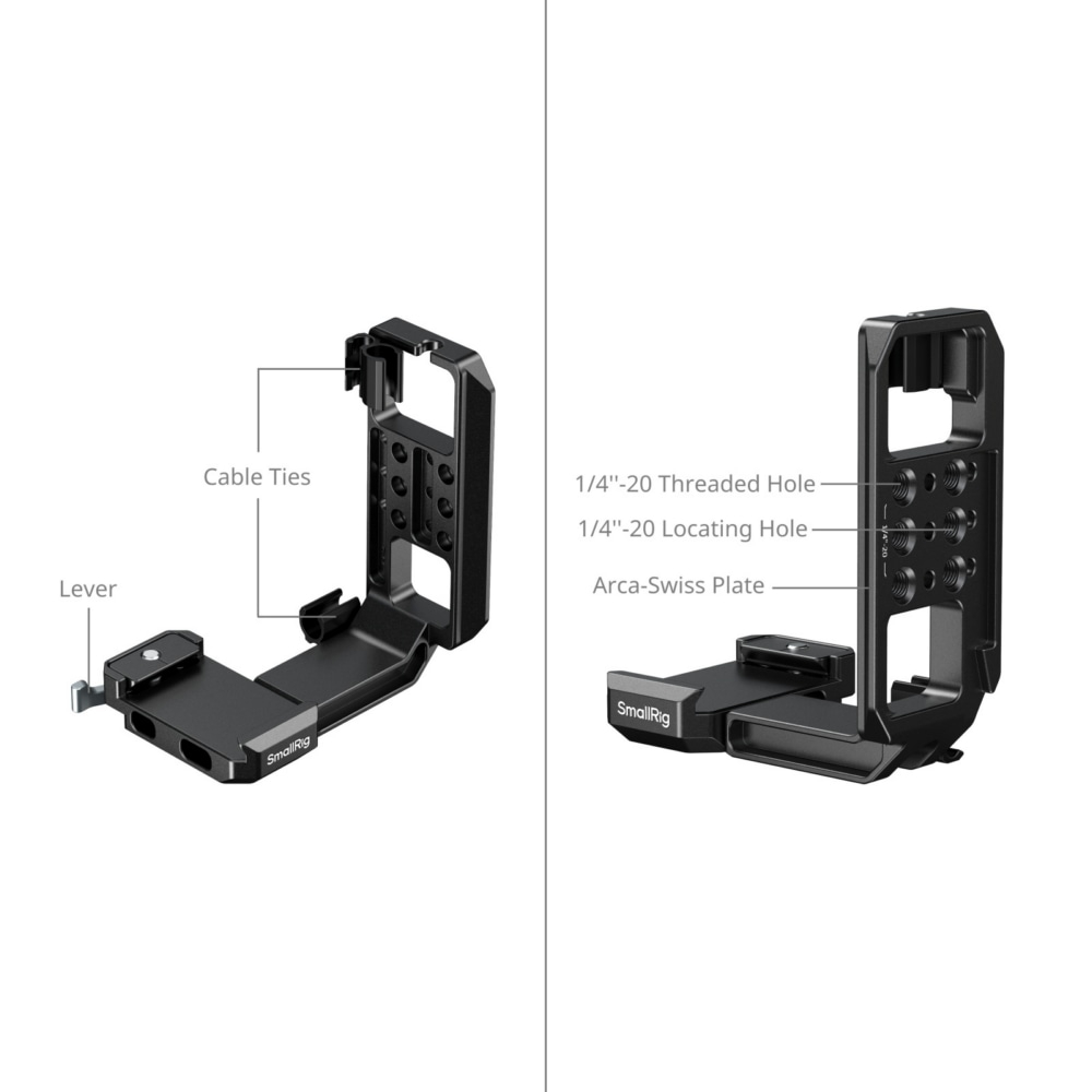 SmallRig 5594 Vertical Mount Plate For Cage With Arca-Type Plate