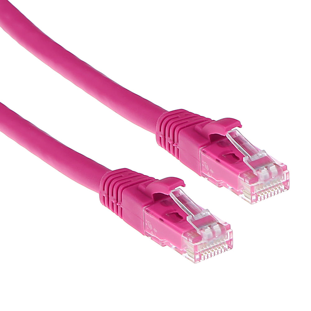 ACT IB2405 U/UTP CAT6A Patchkabel Snagless Roze - 5 meter