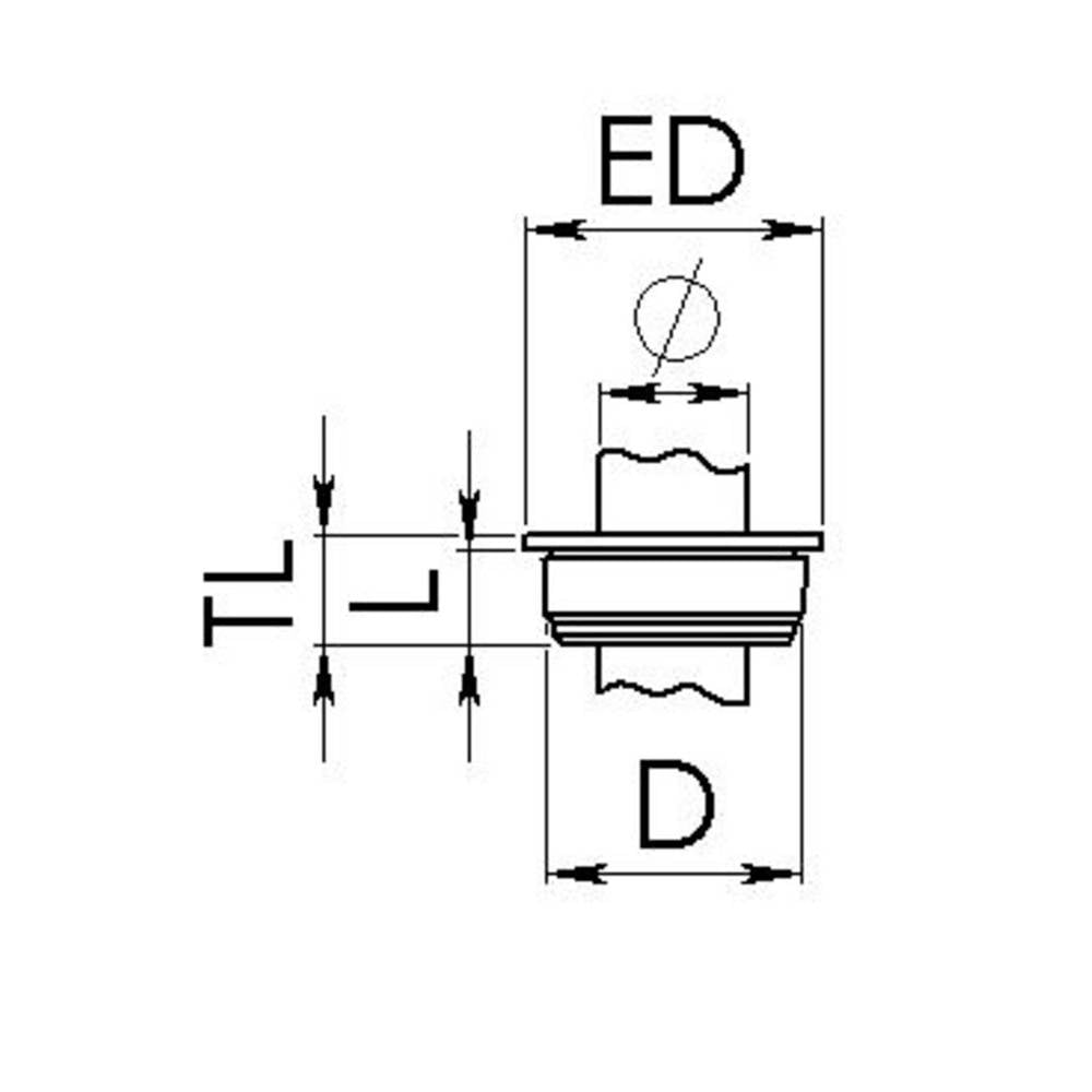 Wiska EMT 25 Kabelinvoering Klem-Ø (max.): 18 mm Plaatdikte (max.): 9.5 mm Kunststof Lichtgrijs 100 stuk(s)