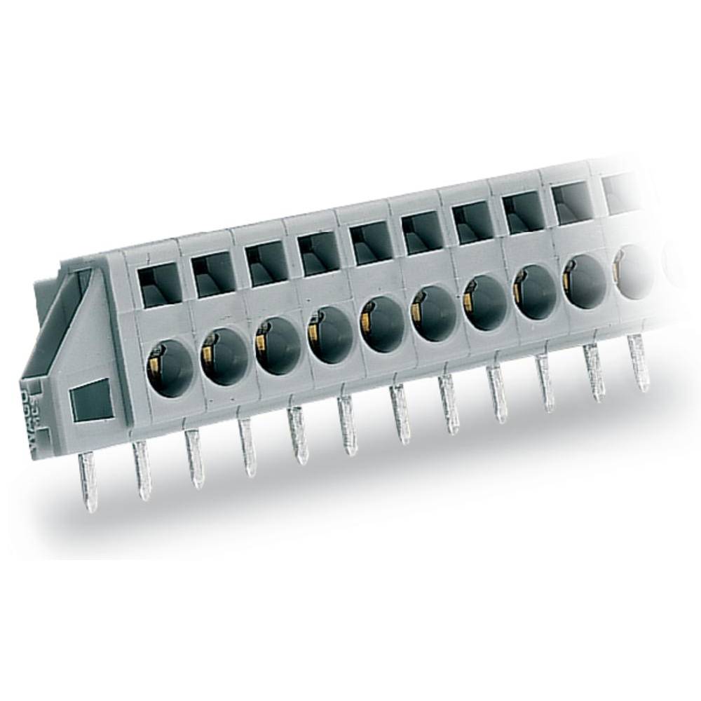 WAGO 231-612/023-000 Veerkrachtklemblok Aantal polen 12 Grijs 25 stuk(s)