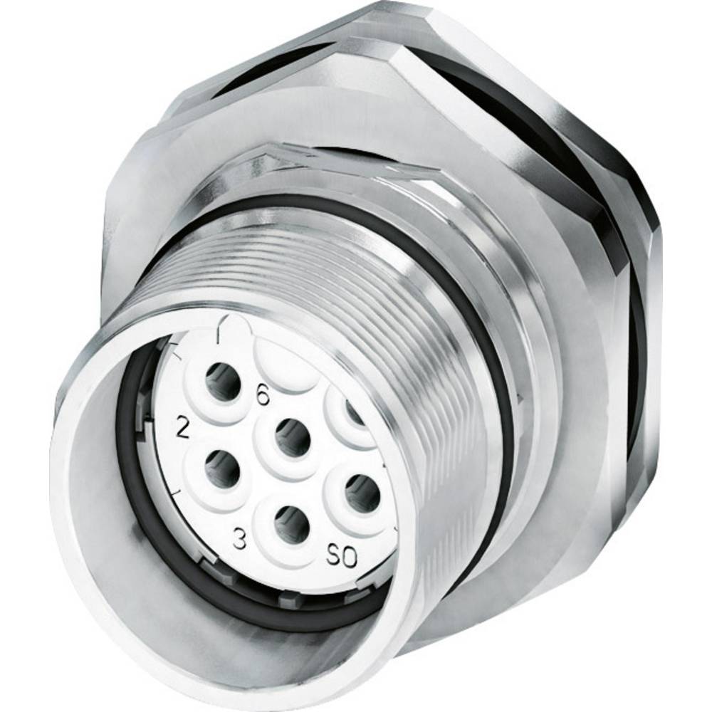 Phoenix Contact M23 Apparaatconnector, achterwandmontage 1619849 CA-06S1N8AHZ00 Zilver  Inhoud: 1 stuk(s)