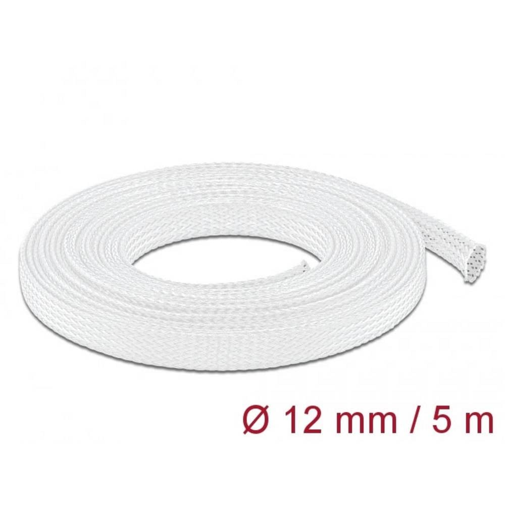 Delock 20694 20694 Gevlochten slang Wit Polyester 1 stuk(s)